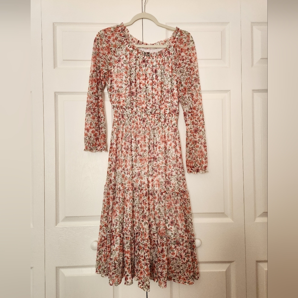 Floral Long Sleeve Dress